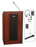 AmpliVox SW450 Presidential Plus Lectern with Wireless Microphone (in 2 Colors)