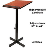 AmpliVox W330 XPEDITER Adjustable Lectern Stand (in 3 colors)