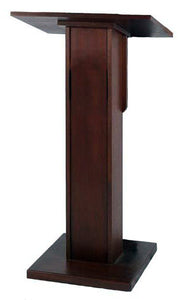 AmpliVox W355MH Elite Solid Hard Wood Lectern Stand Without Sound (Mahogany)