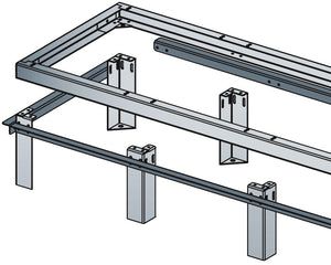 Middle Atlantic ANGLE-5 Pair Raised-Floor Support Angles