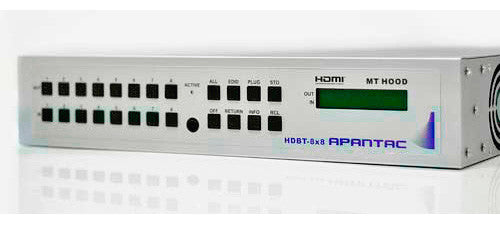 Apantac HDBT-8x8 8x8 HDMI Matrix Switch with CAT5e / CAT6 Output Extenders