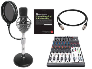 USB Podcasting Kit with Behringer XENYX 1204USB Mixer & CAD GXL-2200 Mic