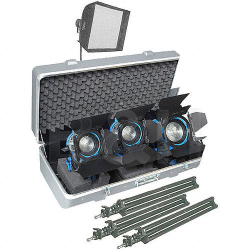 ARRI 571961W Softbank D2 Tungsten 3 Light Kit with Wheels