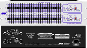 ARX EQ-260 Stereo Constant Q Circuit 30 Band Graphic Equalizer with Hpf