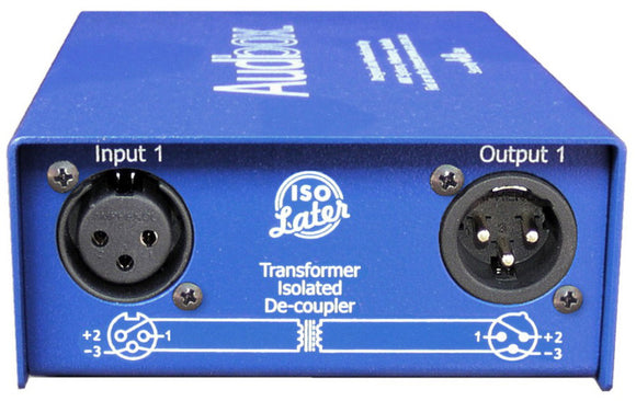 ARX IL-1 Mono Transformer Isolated De-coupler for Removing Ground Loop