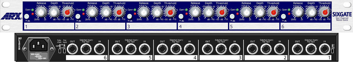 Buy ARX Sixgate 6 Independent Noise Gates for Drums/Multiple ...