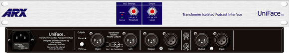 ARX Uniface AV/Podcast Mixer Interface with Automatic Gain Control