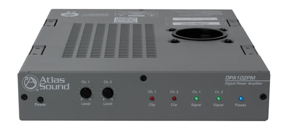 Atlas Sound DPA-102PM Networkable 2-Channel 100W Power Amplifier