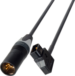 Atomos DC Power Cable - PowerTap D to XLR4 Male - 1Ft