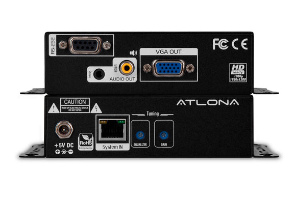 Atlona AT-VGA-RS300SRS VGA with Stereo Audio RS232 and IR Over Cat5/6