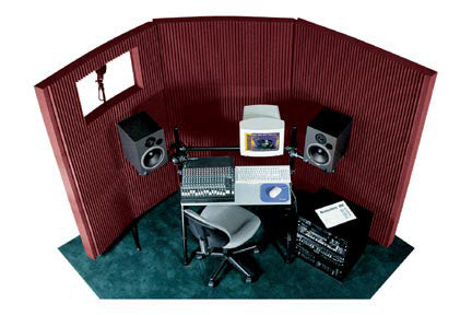 Auralex Acoustics MegaMaxWall Mobile Acoustic System - (Burgundy)