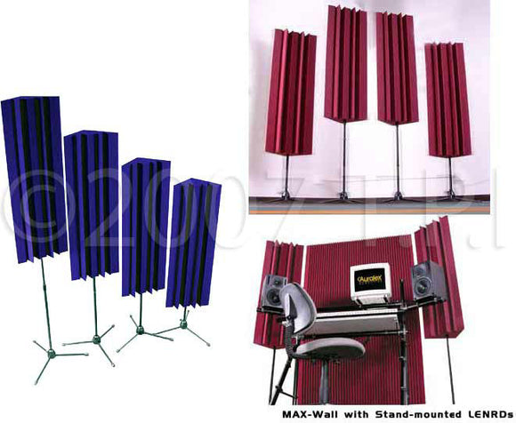 Auralex - Stand-Mounted LENRD Bass Traps (Burgundy)