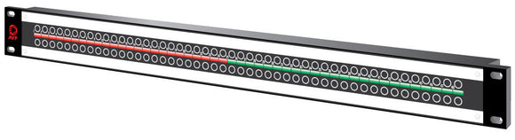 AVP AV-K248E1-KMN75-BAR 48-Point 1RU 3GHz MicroSize Dual Jack HD Patchbay Normaled with Cable Bar