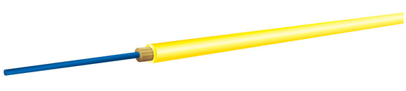 OCC AX001NSLA9YR Simplex Single Mode 9u Yellow Fiber Optic Cable per Foot