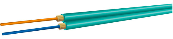 OCC AX002NALE9QR Duplex 10-Gig Multi Mode 50u Aqua Fiber Optic Cable per Foot