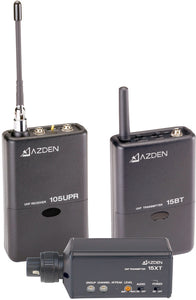 Azden 105ULX 92-Channel UHF Lavalier / XLR Snap-In Combo Wireless Mic System