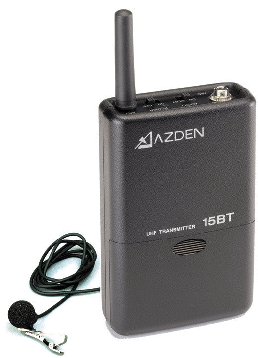 Azden 15BT UHF Body-Pack Transmitter with EX-503 Mic. for 105UPR