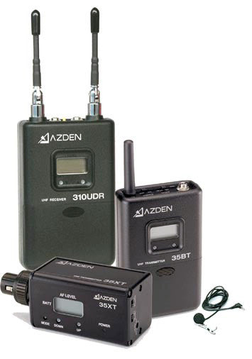 Azden 310ULX UHF On-Camera Body-Pack/Plug-In Combo System