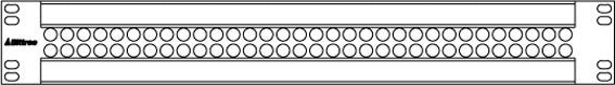 Bittree B64H 2MWTHD Video Mini Weco 2by32 1point 5 RU Composite Patchbay