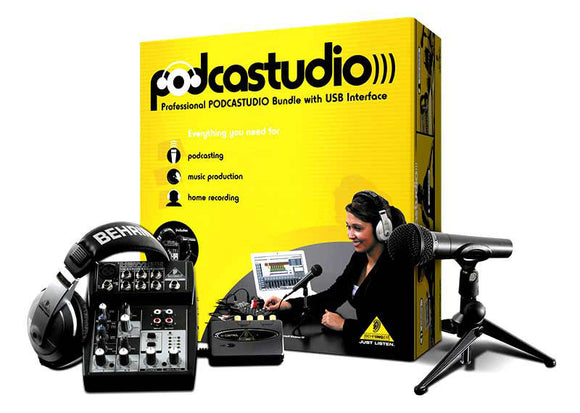 Behringer - Professional PODCASTUDIO Bundle with USB Interface