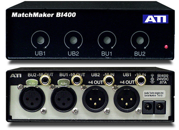 ATI Audio BI400 4 CH Bi-Directional Balanced to Unbalanced Converter