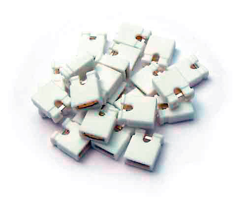 Bittree 382811-0 Audio Programming Shunts (White Grounding)