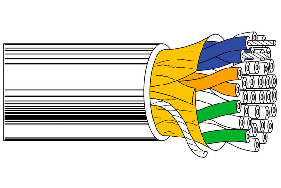 Belden 1421A 4-Pair 24 AWG Computer Cable for EIA RS232 and RS422 1000FT