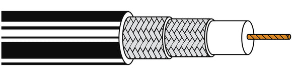 Belden 1505F RG59/U 22 AWG SDI Digital Coaxial Cable 1000FT