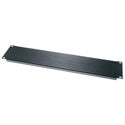 BL1 1 Space 1 3/4in Flanged Aluminum Blank Panel Black Brushed Finish