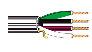Belden 5002UP 12 AWG 4-Conductor Commercial Audio Cable 1000FT