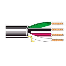 Belden 5002UP 12 AWG 4-Conductor Commercial Audio Cable 500FT (Black or White)