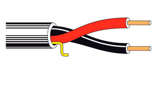 Belden 5100UE 2-Conductor 14 AWG Security and Commercial Audio Cable 1000FT