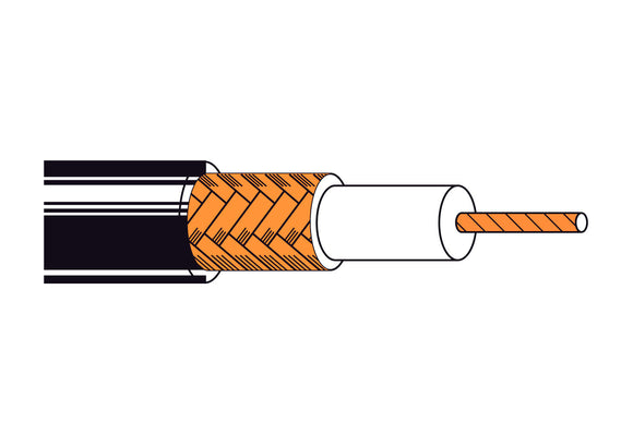 Belden 8241F RG59 22 AWG 75 Ohm Video Coax Cable 1000FT Yellow