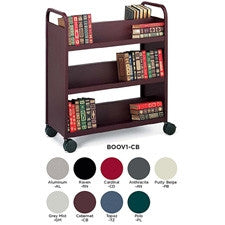 Bretford Mobile Book and Utility Truck with 6 Slant Shelves (9 Colors)