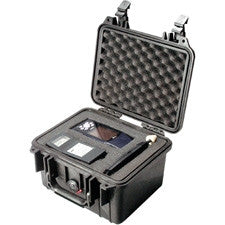 Pelican 1300 Case With Foam 10.75inL x 9.75inW x 7inD- Black