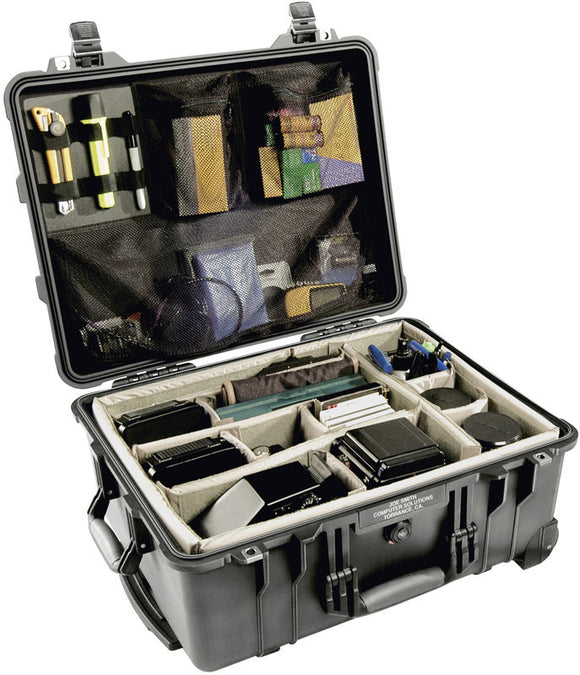 Pelican Case (1550) with Divider-Yellow