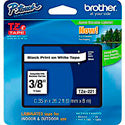 Brother TZe221 0.35 in x 26.2 ft (9mm x 8m) Black on White