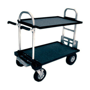 Magliner Junior Cart Modified with 8 Inch Wheels Top Middle & Bottom Shelf