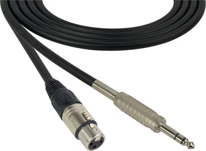 Belden Star-Quad Audio Cable XLR Female to 1/4" TRS Balanced 50FT (Multiple Colors)