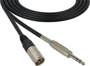 Belden Star-Quad Audio Cable XLR Male to 1/4" TRS Male 75FT (Multiple Colors)