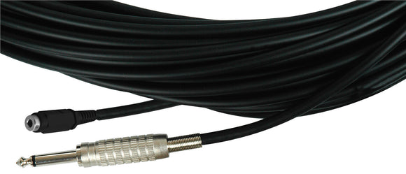 Belden Star-Quad Audio Cable 1/4in Male to 3.5 Mini-Mono Female 50FT Black