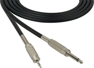 Belden Star-Quad Audio Cable 1/4" TS Male to 3.5mm TRS Male 50FT (Multiple Colors)