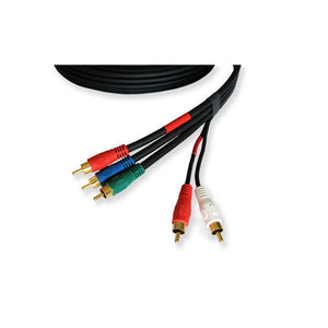 Kramer 5 RCA (M) 5 RCA (M) Cable (3 RG-59 for Component Video) 25 Ft.