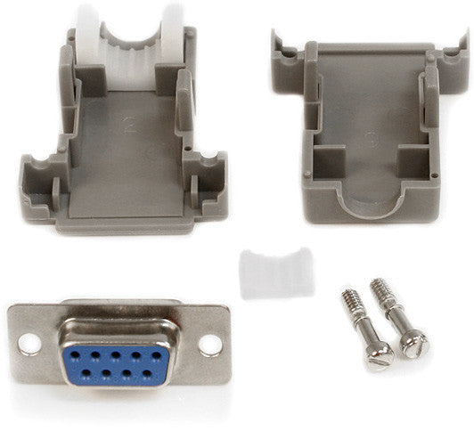 StarTech C9PSF Assembled DB9 Female Solder D-SUB Connector with Plastic Backshell