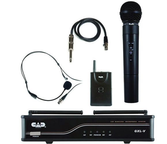 CAD Audio GXLVHB Dual Channel Wireless VHF - Handheld & Bodypack