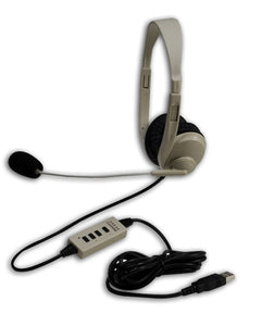 Califone 3064-USB Lightweight 25ohm Stereo Headset With USB Connector