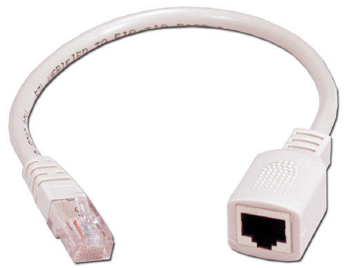 TecNec CAT5e Male to Female PortSaver Cable 1FT