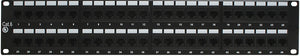 24-Port CAT6 Patch Panel with Rear 110 Termination 1RU