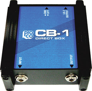 ProCo Sound CB1 Standard Passive Direct Box with Ground Lift Switch