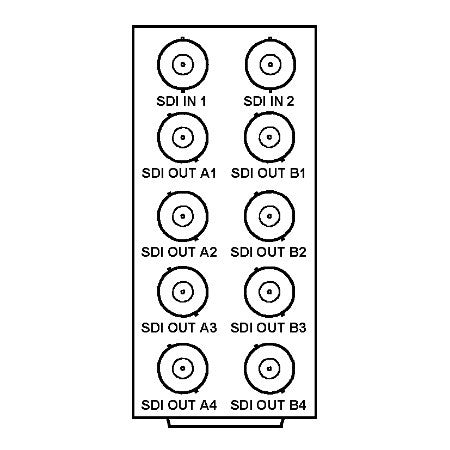 Cobalt RM20-9003-A 8321 Frame Rear I/O Module (Standard Width) 2 HD/SD-SDI Inputs 8 Reclocked HD/SD-SDI Outputs